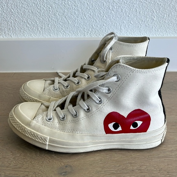Comme de Garçon PLAY converse unsex. M5 W7 - Picture 1 of 10